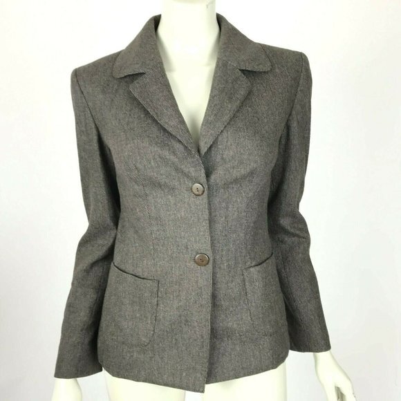 Joseph Italy Wool Cashmere Button-Down‎ Blazer Long - Picture 1 of 8